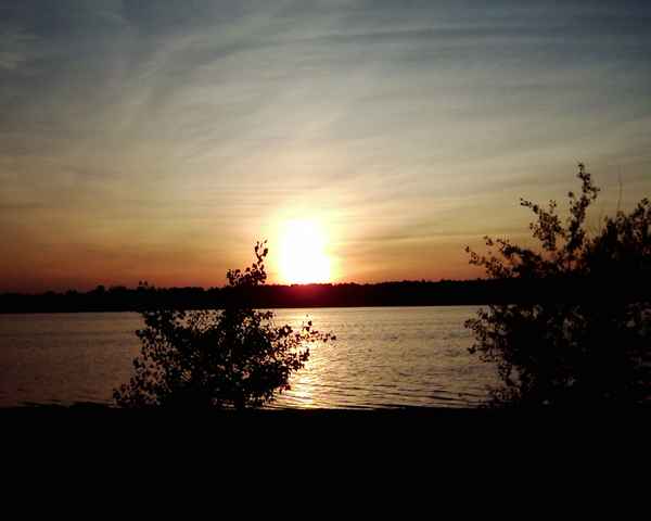 Sonnenuntergang im Spätsommer