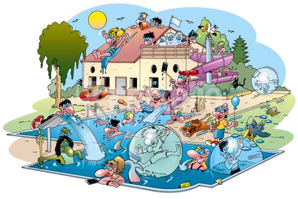 Wimmelspaß im Freibad