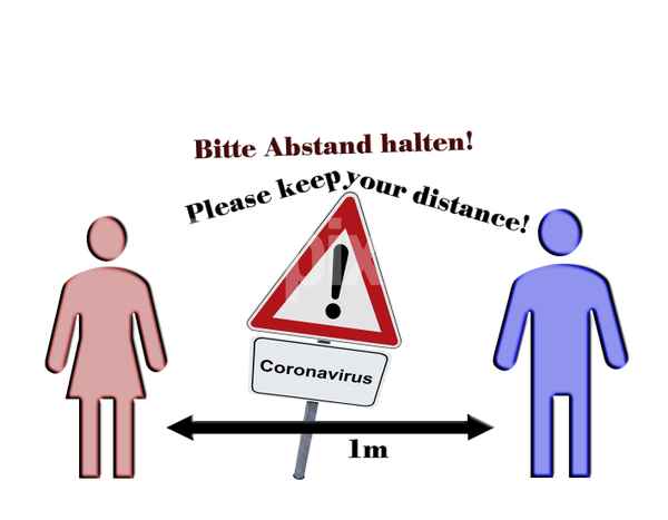 Coronavirus - Abstand halten!