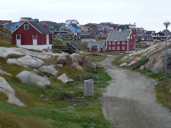 Häuser in Ilulissat  ( Grönland )