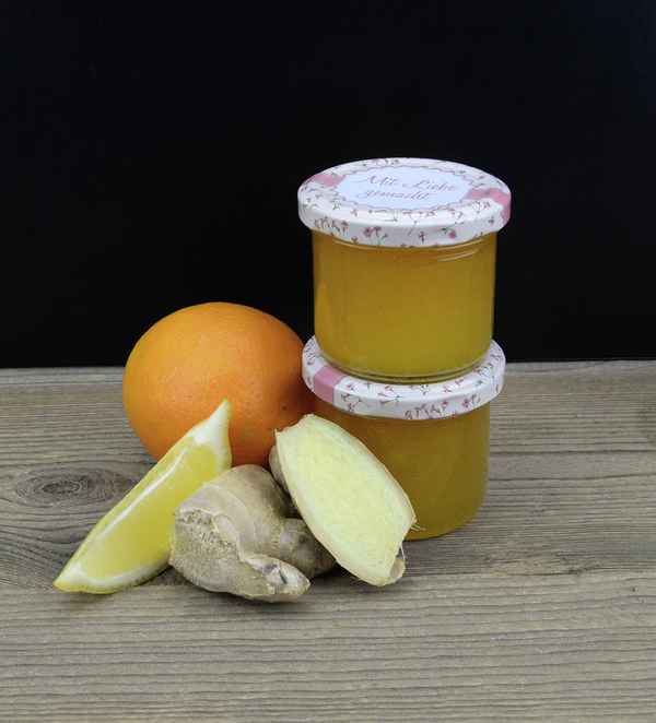 Orangenmarmelade mit Ingwer
