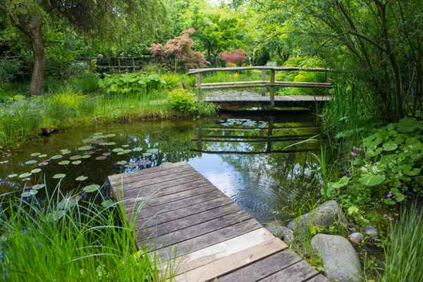 Im Garten zur Ruhe finden