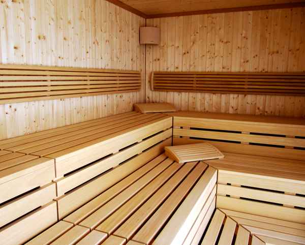 einladende Sauna