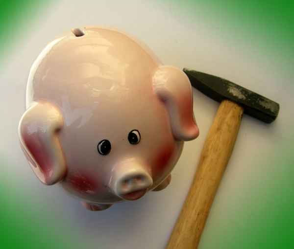 Sparschwein  schlachten (2)