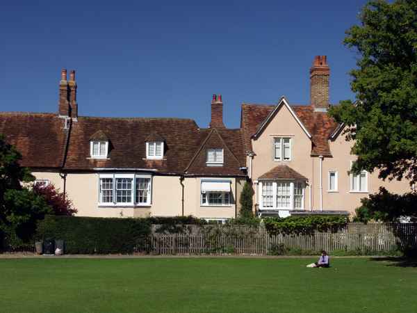 Englische Häuserzeile zu Salisbury