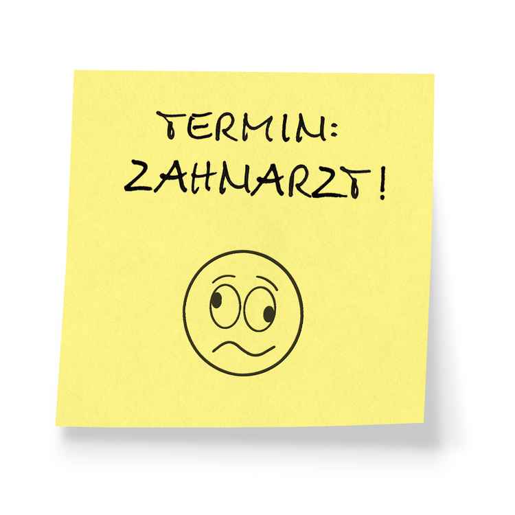 Post-It - Termin Zahnarzt, date dentist
