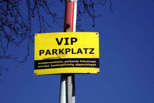 VIP Parkplatz