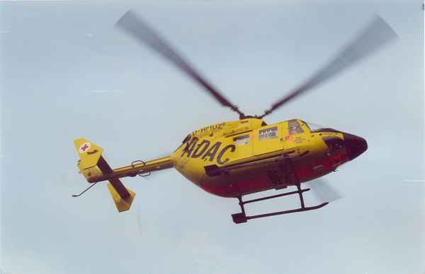 Landung  des RTH  BK - 117