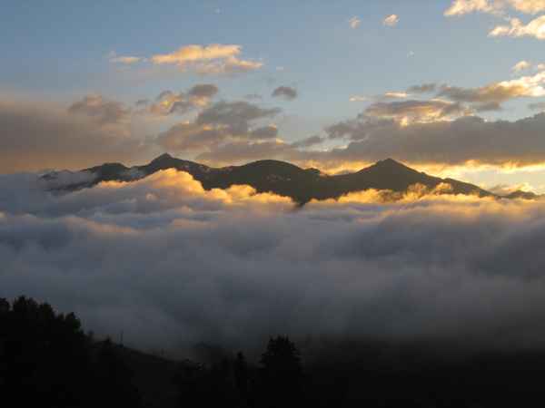 Hochnebel über dem Pustertal
