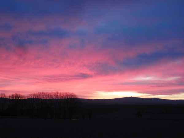 Sonnenaufgang über dem Feldberg