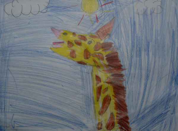 Kunstunterricht: Giraffe