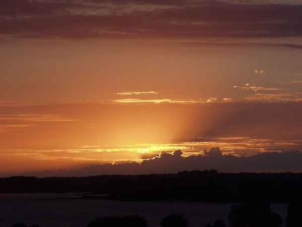 Sonnenuntergang über der Müritz