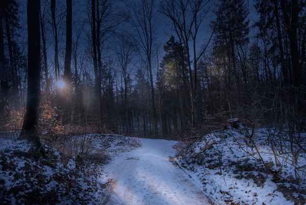 Sternenklare Winternacht