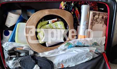 gepackter Urlaubskoffer