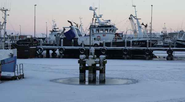 Hvide Sande - Fischkutter im Winter