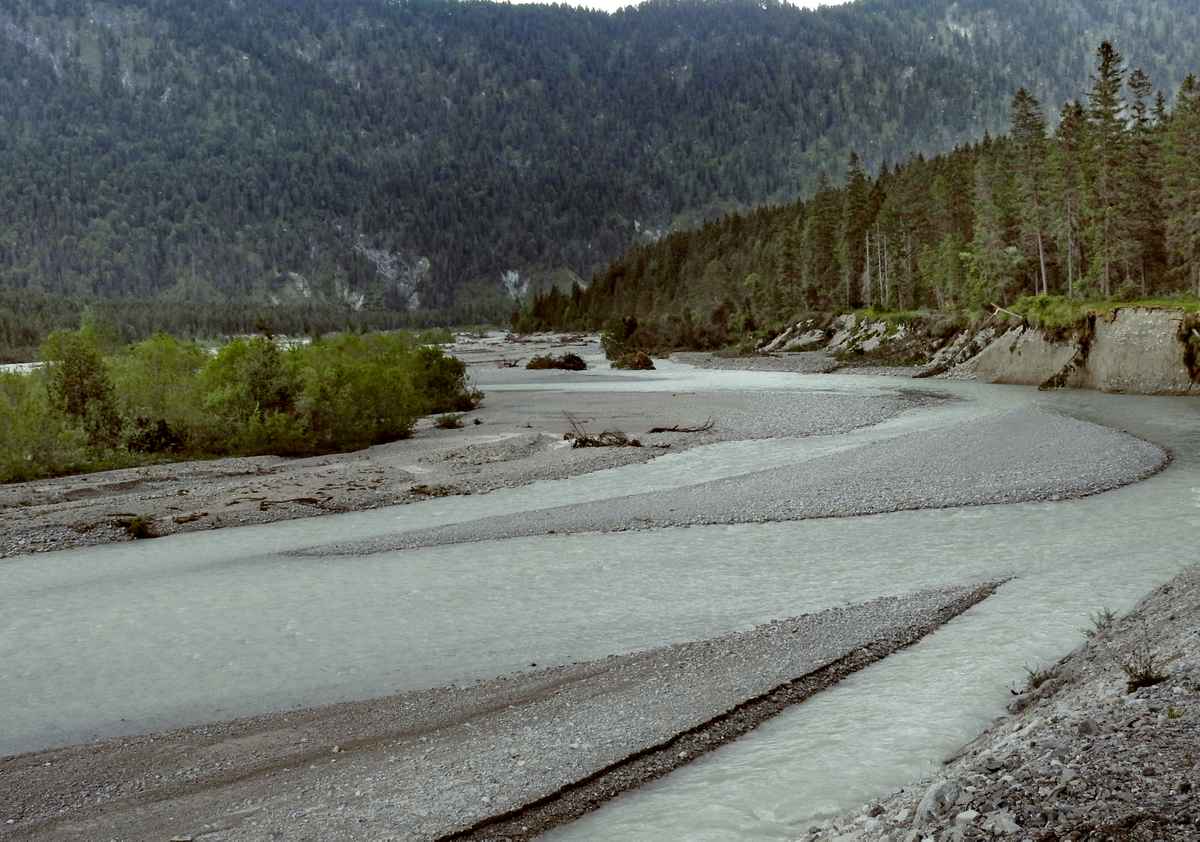 Mündung der Riss in die Isar