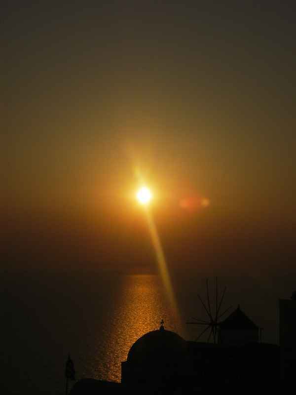 Sonnenuntergang Santorin