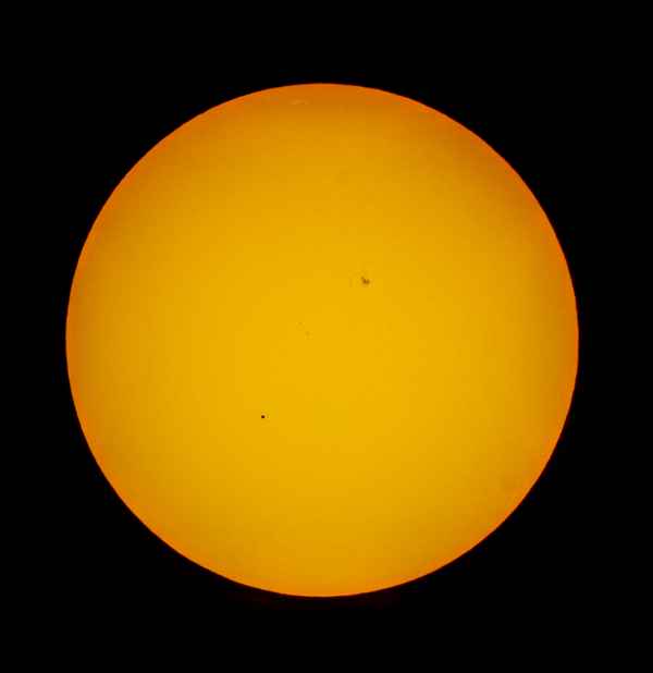 Merkur vor der Sonnenscheibe am 09.05.2016