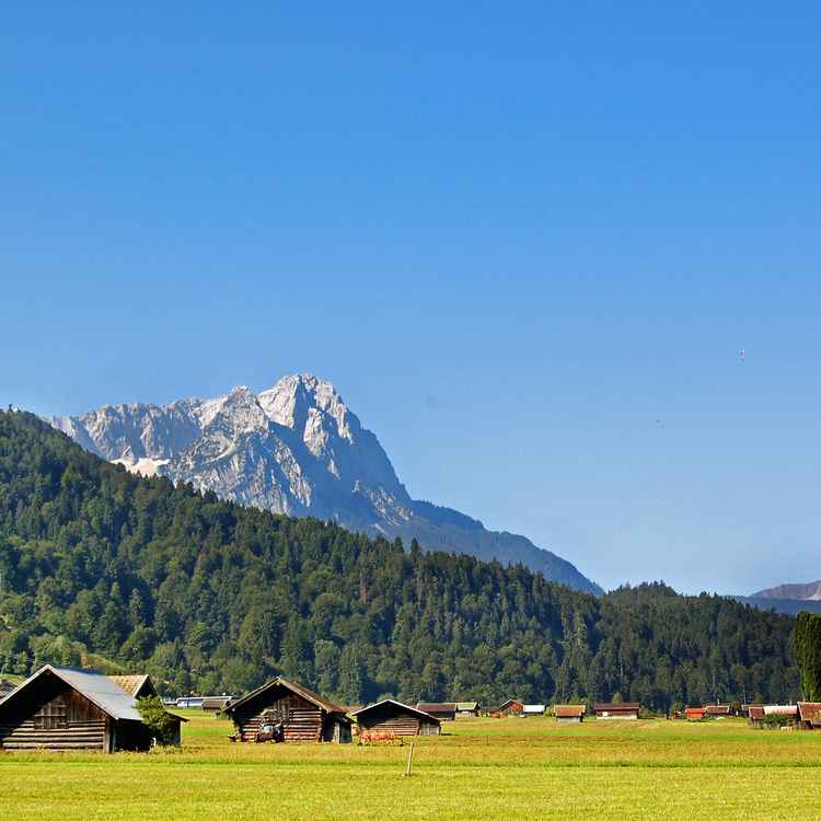 Zugspitze in Blau