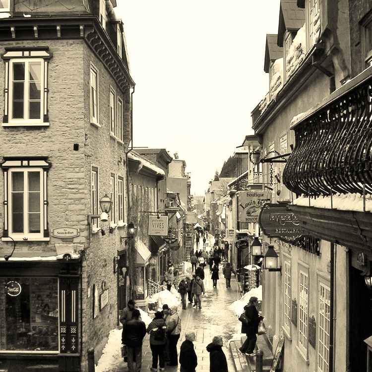 Straße in Quebec City