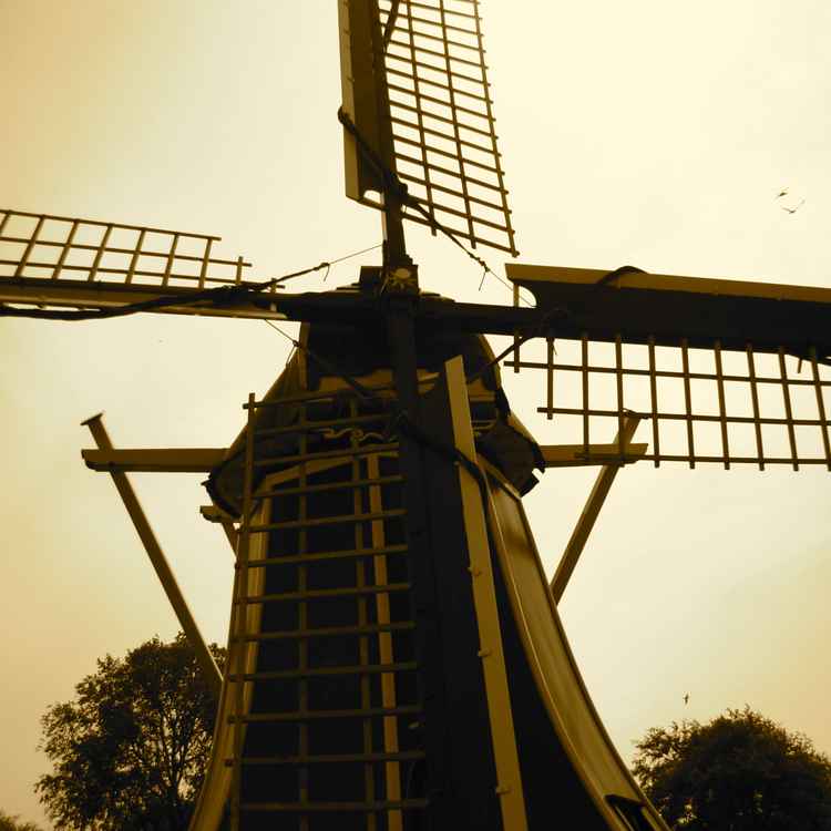 Alte Windmühle in den Niederlanden