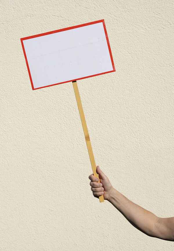 Schild leer
