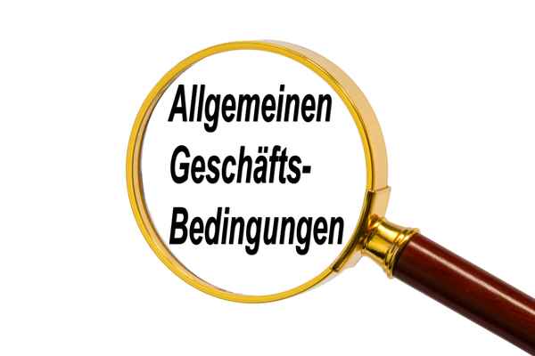 Allgemeine Geschäftsbedingungen