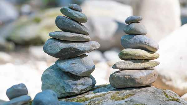 Alles im Gleichgewicht in absoluter Balance