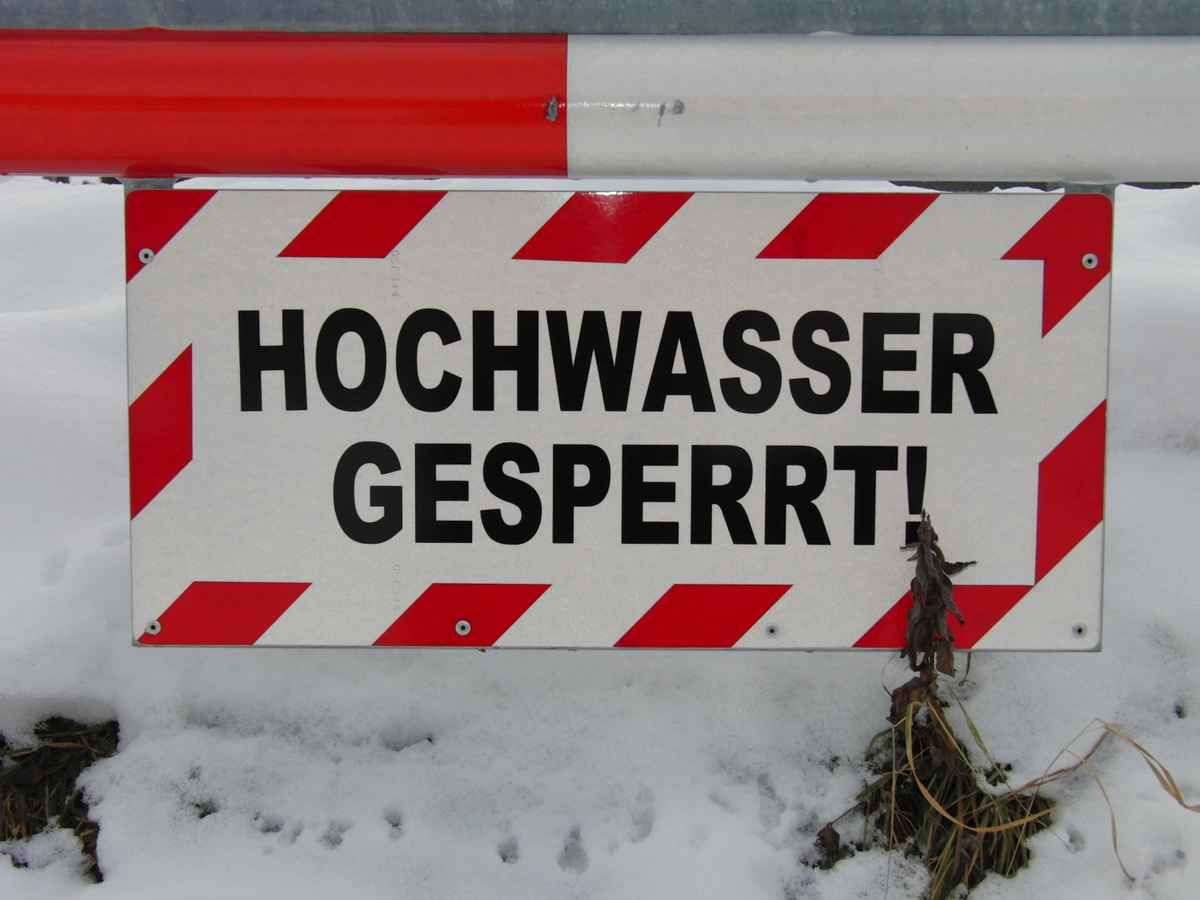 Hochwasser gesperrt (