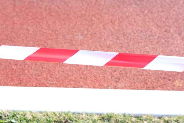 Absperrband Absperrung Laufbahn Rasen Sport