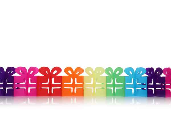 bunte Geschenk-Girlande