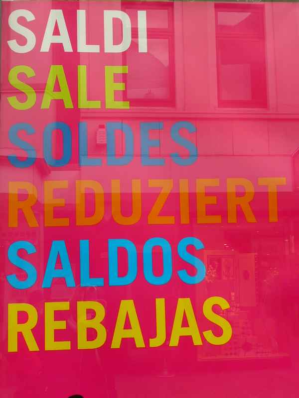 Schlussverkauf international