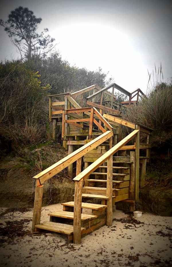 Treppe zum Strand