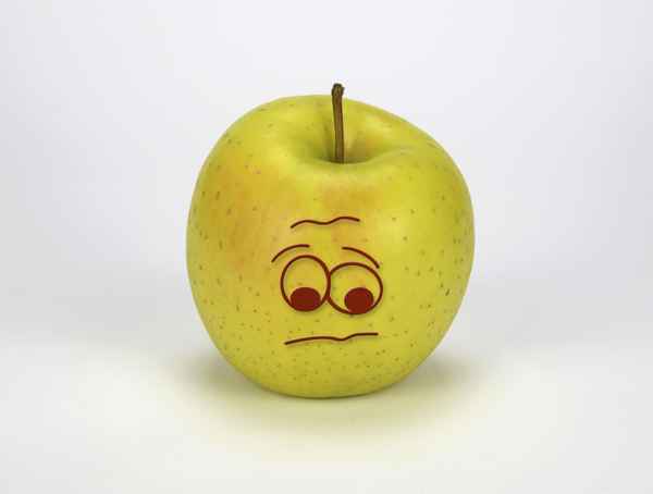 Apfel-Smiley „Ratlos“