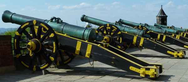 Geschütze der Festung Königstein/Sachsen