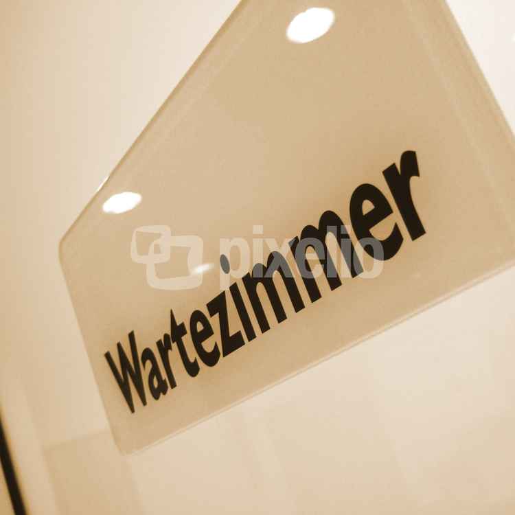 Wartezimmer gelb-braun