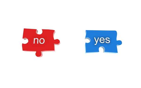 Puzzleteile Yes/No