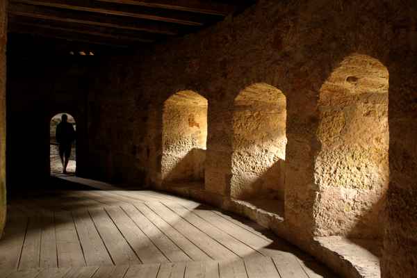 im turm der alten stadtmauer von rothenburg o.d. tauber