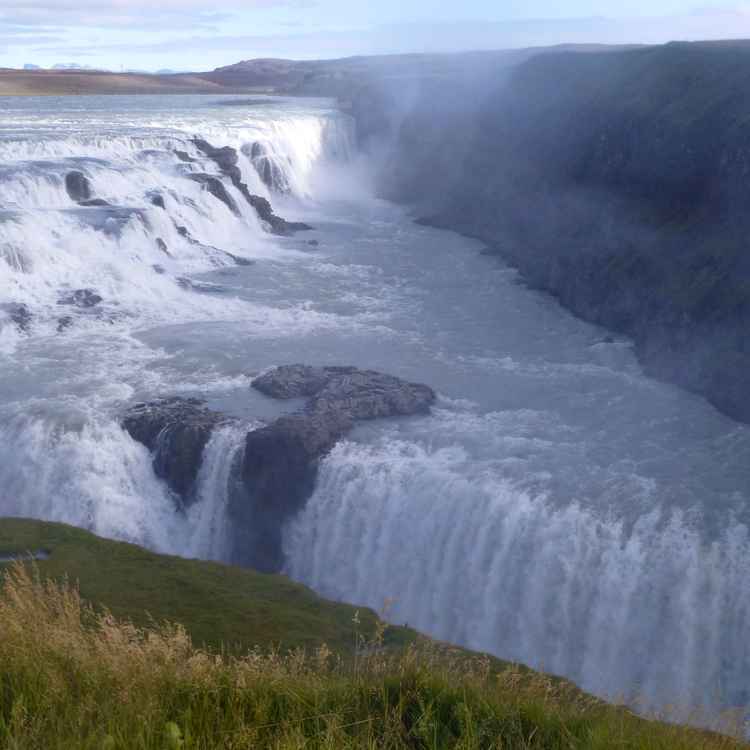 Wasserfall Gullfoss in Island