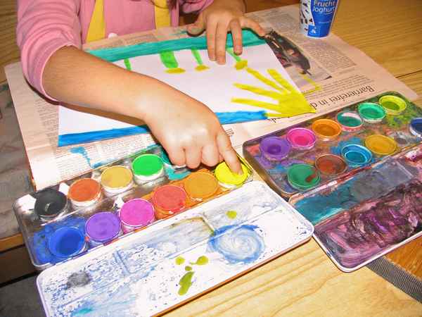 Malen mit Wasserfarben
