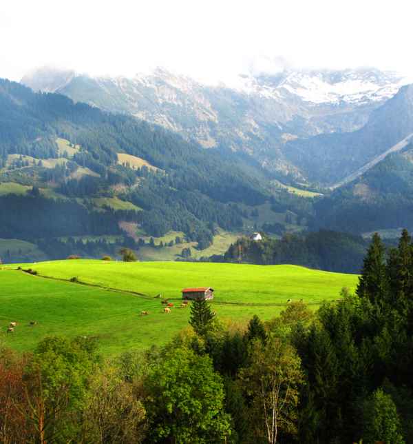 Allgäu-Landschaft bei Ofterschwang