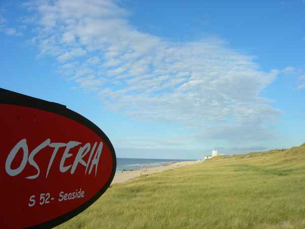 Blick von der Osteria Düne nach Westerland
