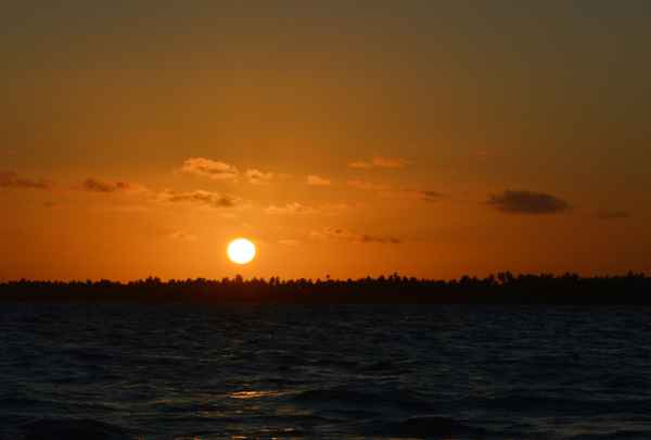 Abendrot über dem brasilianischen Meer