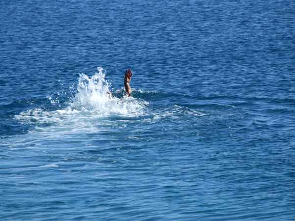 Schwimmer im Meer