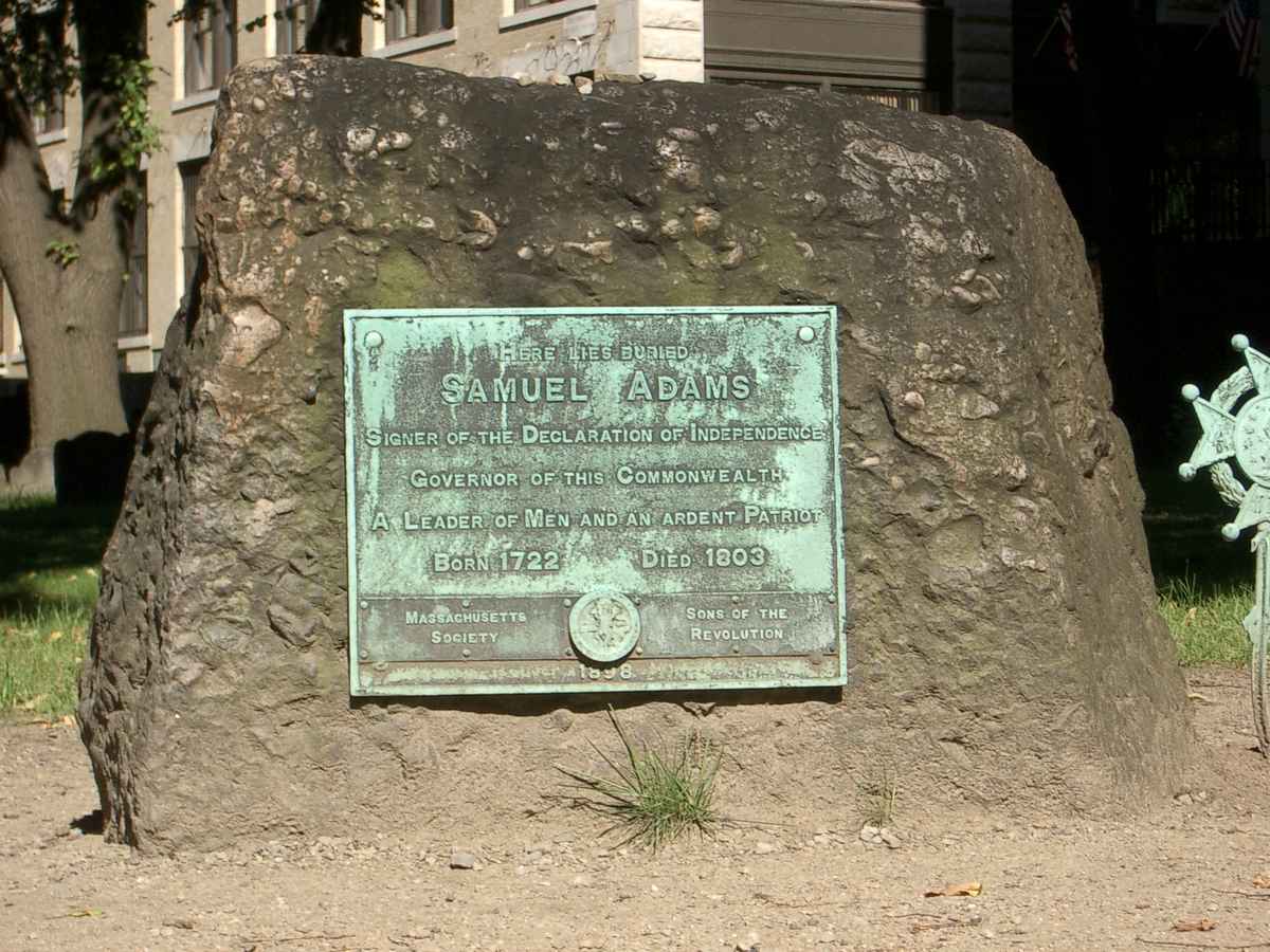 Grabstein Samuel Adams