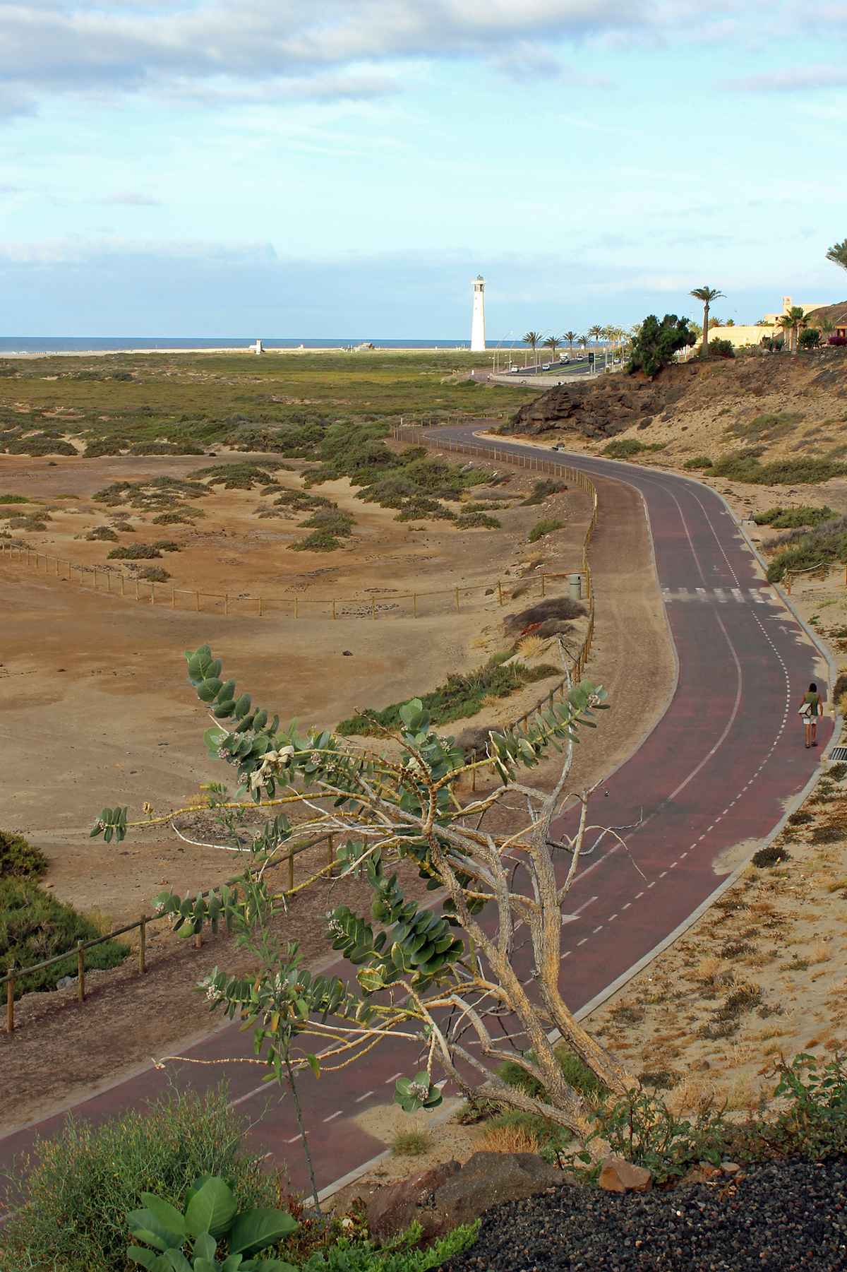 Straße zum Leuchtturm