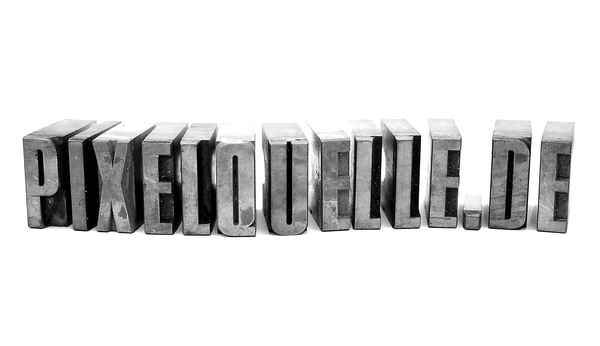 Pixelquelle, Bleisatz