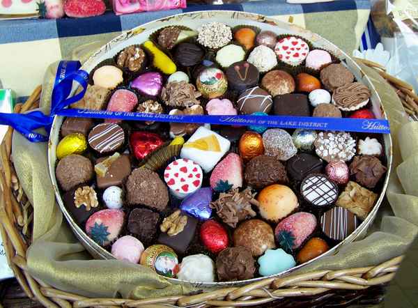 Pralinen als Mitbringsel