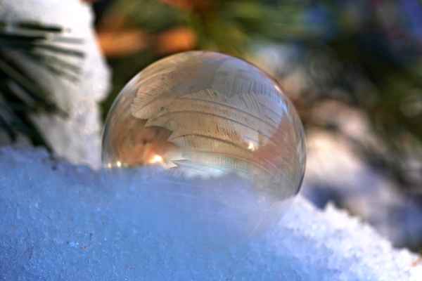 Seifenblase gefroren 2