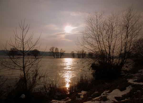 Kalter Sonnenuntergang